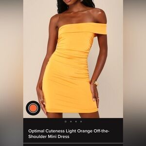 NWT LULUS OFF THE SHOULDER MINI DRESS SIZW SMALL